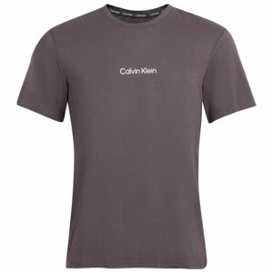 Calvin Klein S/S CREW NECK Pánské tričko, tmavě šedá, velikost XL