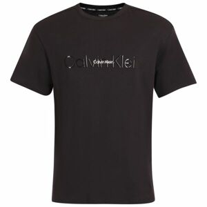Calvin Klein EMB ICON LOUNGE-S/S CREW NECK Pánské tričko, černá, velikost