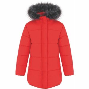 Loap TOMKA Dívčí zimní kabát, červená, velikost 122-128