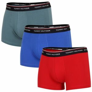 Tommy Hilfiger TRUNK 3 PACK PREMIUM ESSENTIALS Pánské boxerky, červená, velikost XL