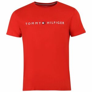 Tommy Hilfiger CN SS TEE LOGO Pánské tričko, červená, velikost L