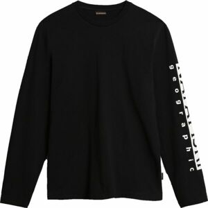 Napapijri SADAS LS 1 Pánské tričko s dlouhým rukávem, černá, velikost XXL