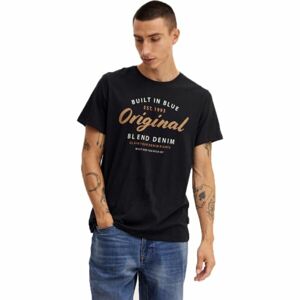BLEND REGULAR FIT Pánské tričko, černá, veľkosť M
