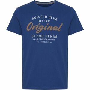 BLEND TEE REGULAR FIT Pánské tričko, modrá, velikost M