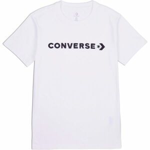 Converse CF STRIP WORDMARK SS TEE Dámské tričko, bílá, velikost XS