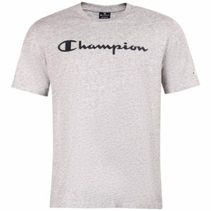Champion CREWNECK LOGO T-SHIRT Pánské tričko, šedá, velikost XL