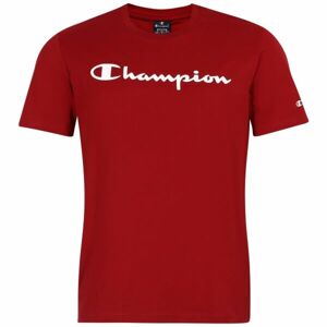 Champion CREWNECK LOGO T-SHIRT Pánské tričko, červená, veľkosť L