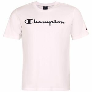 Champion CREWNECK LOGO T-SHIRT Pánské tričko, bílá, velikost XXL