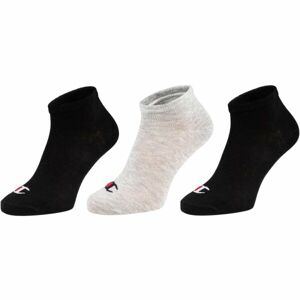 Champion 3PK SNEAKER SOCKS Unisexové ponožky, černá, veľkosť 43-46