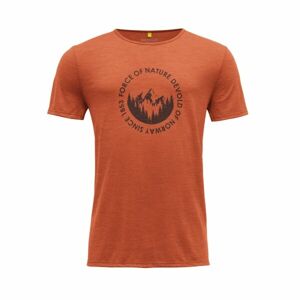 Devold LEIRA MAN TEE Pánské triko, oranžová, velikost