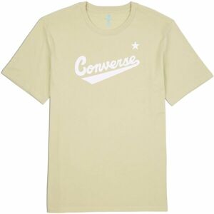 Converse CENTER FRONT LOGO TEE Pánské triko, světle zelená, velikost L