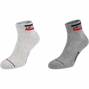 Levi's MID CUT SPRTWR LOGO 2P Ponožky, šedá, velikost 43-46