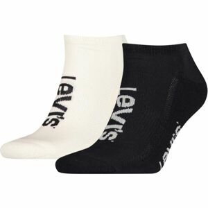 Levi's LOW CUT SPORT LOGO 2P Unisexové ponožky, černá, velikost 39/42