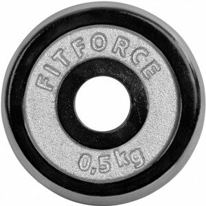 Fitforce PLC 0,5KG 25MM Nakládací kotouč, černá, velikost OS