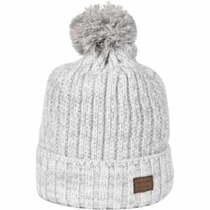 Finmark WINTER HAT Dámská zimní pletená čepice, šedá, velikost