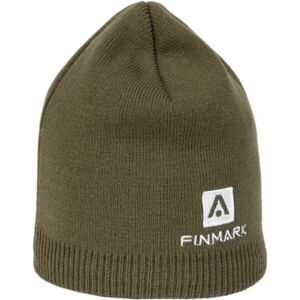 Finmark WINTER HAT Zimní pletená čepice, khaki, veľkosť UNI