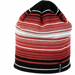 Finmark WINTER HUT Zimní pletená čepice, červená, velikost UNI