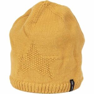 Finmark WINTER HUT Dámská zimní pletená čepice, žlutá, velikost UNI