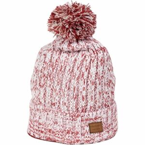 Finmark WINTER HAT Dámská zimní pletená čepice, červená, velikost UNI