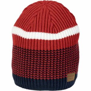 Finmark WINTER HUT Pánská zimní pletená čepice, červená, velikost UNI