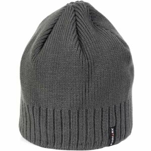 Finmark WINTER HAT Pánská zimní pletená čepice, tmavě šedá, velikost UNI