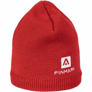 Finmark WINTER HAT Zimní pletená čepice, červená, veľkosť UNI