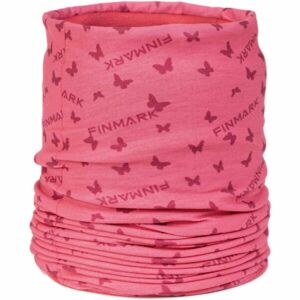 Finmark FSW-245 Dívčí multifunkční šátek s fleecem, růžová, velikost UNI