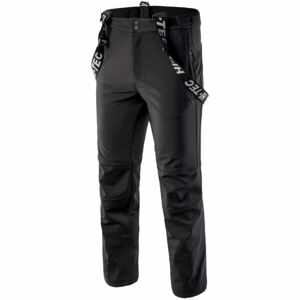 Hi-Tec LERMO Pánské lyžařské softshellové kalhoty, černá, veľkosť L