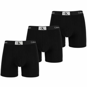 Calvin Klein ´96 COTTON-BOXER BRIEF 3PK Pánské boxerky, černá, veľkosť S