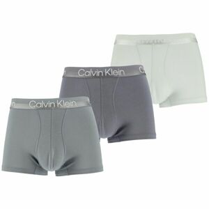 Calvin Klein TRUNK 3PK Pánské boxerky, šedá, veľkosť M