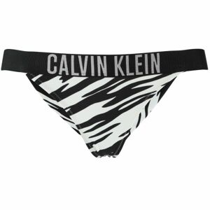 Calvin Klein INTENSE POWER-BRAZILIAN-PRINT Dámské plavkové kalhotky, černá, velikost L