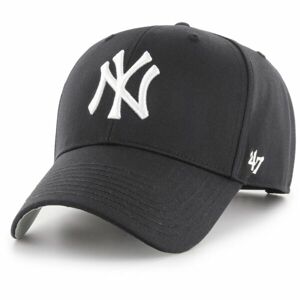 47 MLB NEW YORK YANKEES RAISED BASIC MVP Klubová kšiltovka, černá, veľkosť UNI