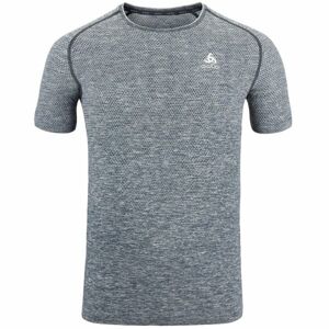 Odlo CREW NECK S/S ESSENTIAL SEAMLESS Pánské běžecké tričko, šedá, velikost XL