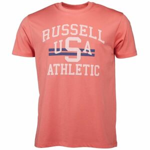Russell Athletic T-SHIRT M Pánské tričko, lososová, velikost XXXL