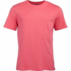 Champion AMERICAN CLASSICS CREWNECK T-SHIRT Pánské tričko, růžová, velikost M