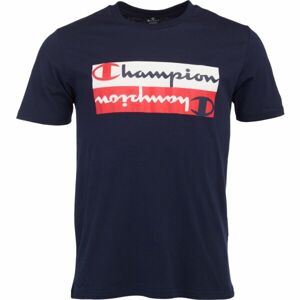 Champion GRAPHIC SHOP AUTHENTIC CREWNECK T-SHIRT Pánské tričko, tmavě modrá, veľkosť L