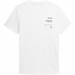 4F MEN´S T-SHIRT Pánské triko, bílá, velikost
