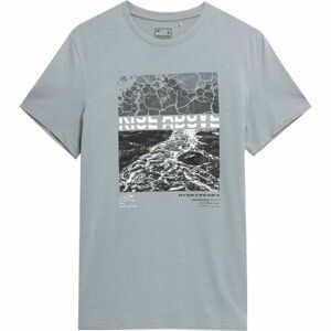 4F MEN´S T-SHIRT Pánské tričko, šedá, velikost