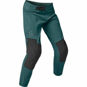 Fox DEFEND PANT YTH Dětské cyklo kalhoty, tmavě zelená, velikost 26