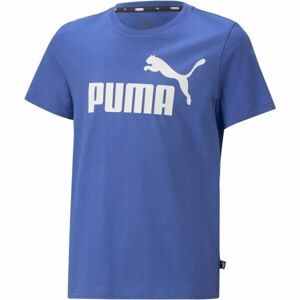 Puma ESS LOGO TEE B Chlapecké triko, modrá, velikost 128
