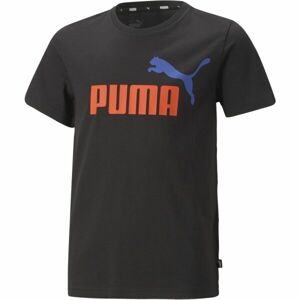Puma ESS+2 COL LOGO TEE B Dětské triko, černá, veľkosť 128