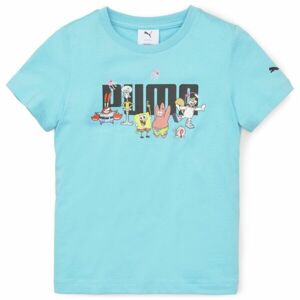 Puma SPONGEBOB LOGO TEE Dětské triko, světle modrá, velikost 110