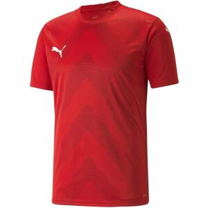 Puma TEAMGLORY JERSEY TEE Pánské fotbalové triko, červená, veľkosť S
