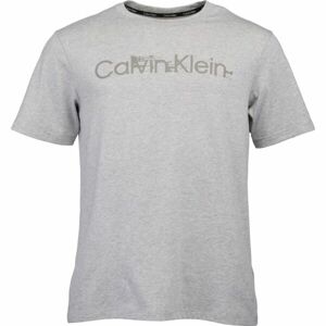Calvin Klein ESSENTIALS PW S/S Pánské tričko, šedá, veľkosť M