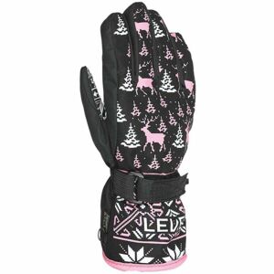 Level JUNIOR Dětské rukavice, černá, veľkosť 3