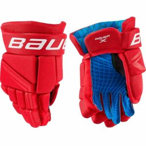 Bauer X GLOVE YTH Dětské hokejové rukavice, červená, velikost 8