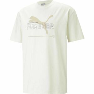 Puma SS BETTER RELAXED GRAPHIC TEE Pánské tričko, bílá, veľkosť XXL