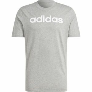 adidas LIN SJ T Pánské tričko, tmavě šedá, velikost M