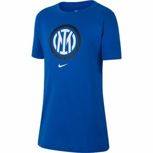 Nike INTER MILAN CREST Chlapecké tričko, modrá, veľkosť M