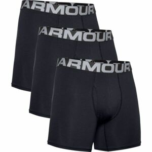 Under Armour CHARGED COTTON 6IN 3 PACK Pánské boxerky, černá, velikost
